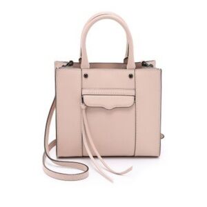 Rebecca minkoff Mab Side Zipper Tote Tassel Pull Pink Adjustable Strap Purse